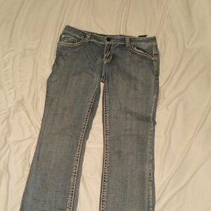 Women’s Boot Cut Denim Jeans in Light Blue
